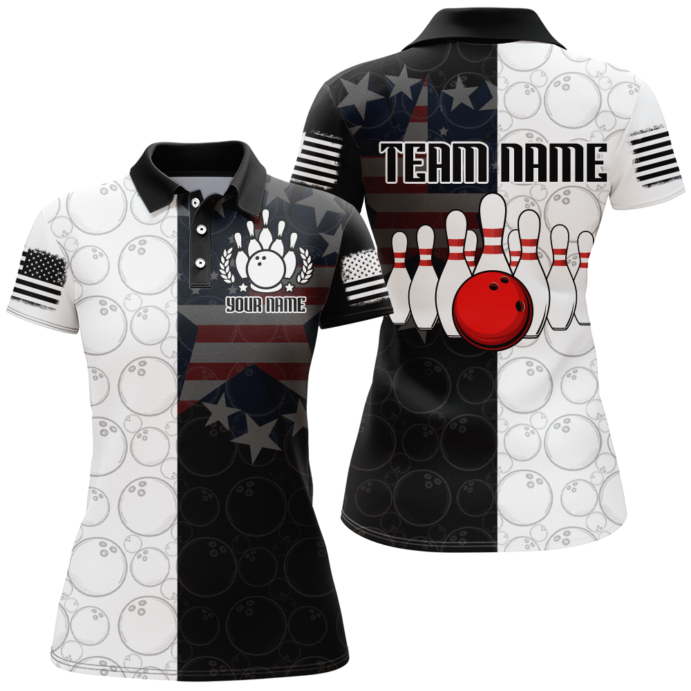 Women's Custom Bowling Team Polo Shirt Q426