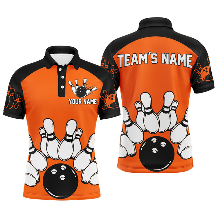 Custom Men's Bowling Polo Shirt Q19