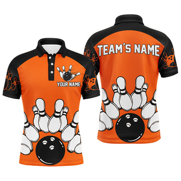 Custom Men's Bowling Polo Shirt Q19
