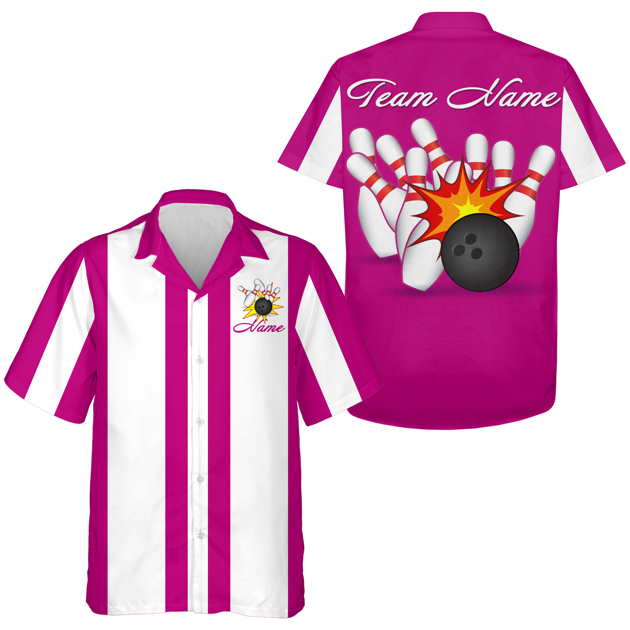 Personalised Multicolour Bowling Jersey Q214