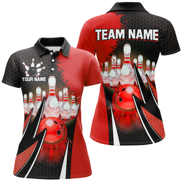 Women's Personalised Bowling Team Polo Shirt Q440
