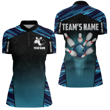 Women's Custom Bowling Quarter-Zip Jersey Q115
