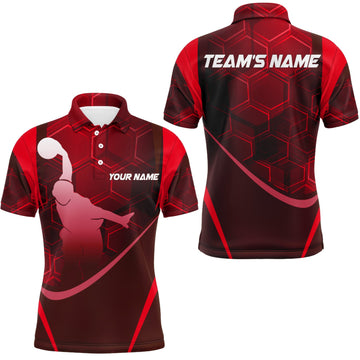 Men's Custom Bowling Polo Shirt Q28