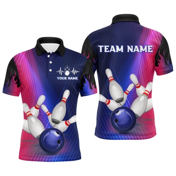 Personalised 3D Bowling Polo Shirt for Men Q289