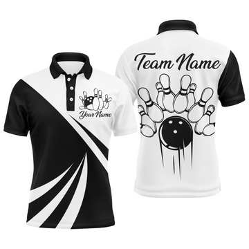 Camo Bowling Polo Shirt for Men Q226