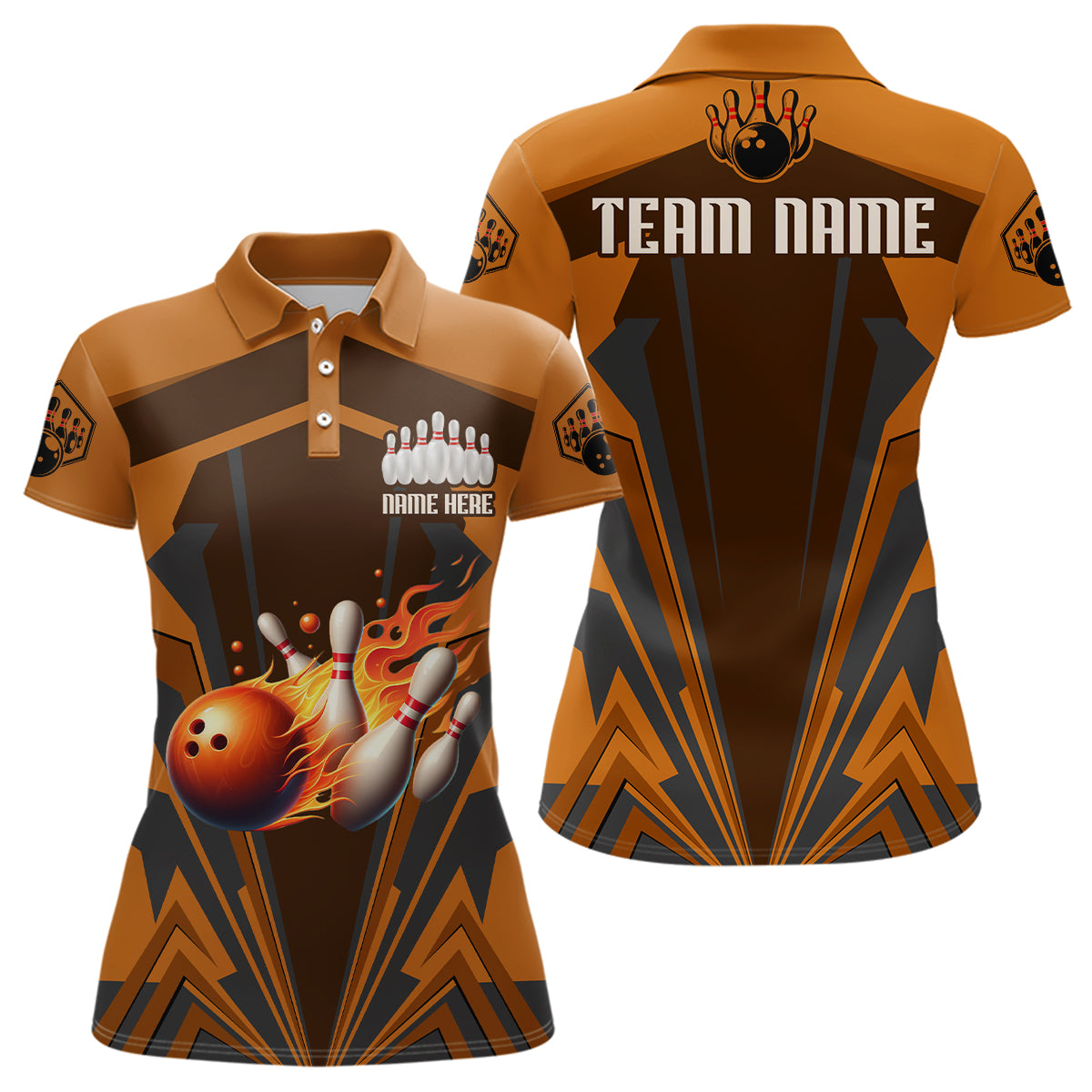 Custom Women's Bowling Polo Shirt Q23
