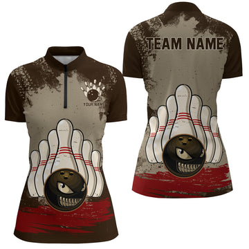 Women's Bowling Quarter-Zip Team Jersey Q3