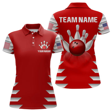 Women's Custom Bowling Polo Shirt Q210