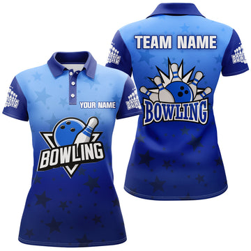 Women's Custom Bowling Polo Shirt QZT99-4 Q99