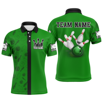 Men's Custom Bowling Polo Shirt Q112
