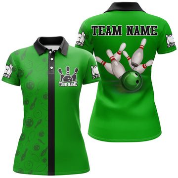Women's Custom Bowling Polo Shirt Q112