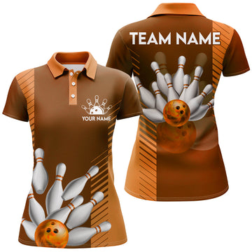 Custom Women's Bowling Team Polo Shirt Q110