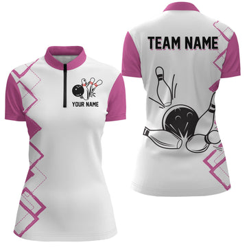 Custom Women's Bowling Quarter-Zip Shirt Q31