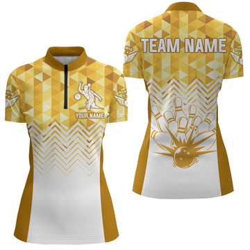 Custom Women's Bowling Quarter-Zip Shirt Q70