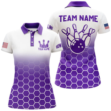 Women's Custom Bowling Polo Shirt QZT73-5 Q73