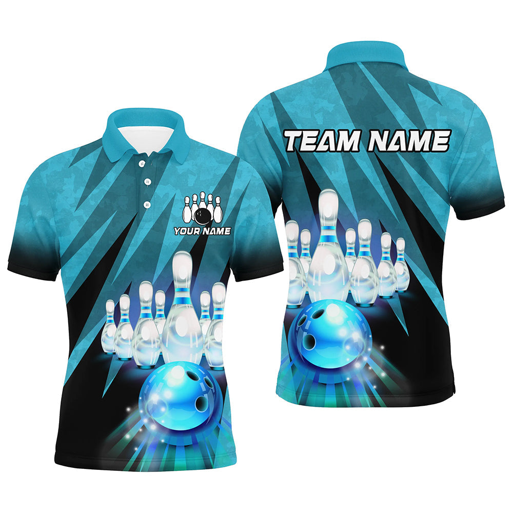 Turquoise Bowling Shirt for Couples - Team Jersey Gift B501