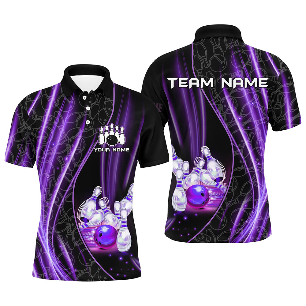 Purple Custom Bowling Shirt for Men and Women B504