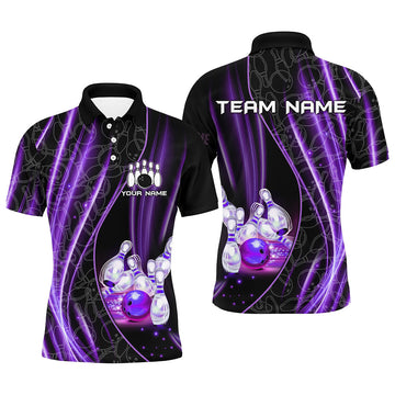 Purple Custom Bowling Shirt for Men and Women B504