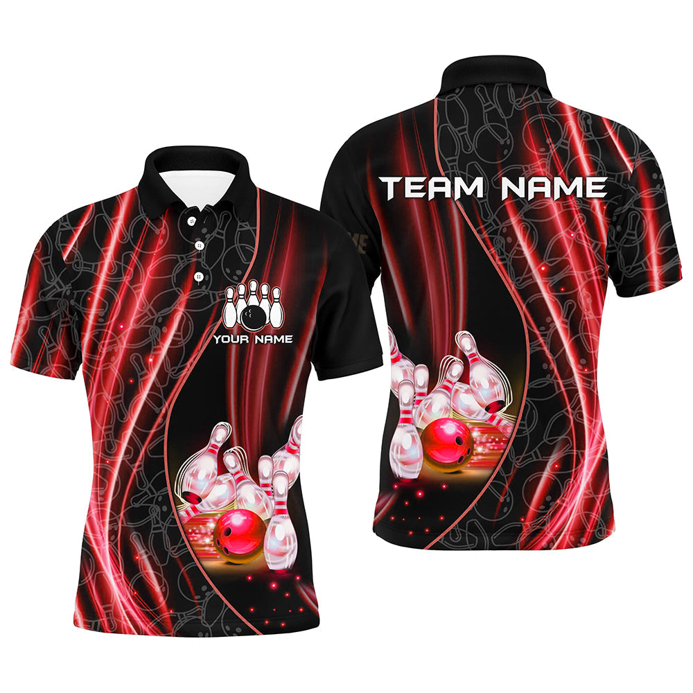 Red Custom Bowling Shirt for Men & Women B504