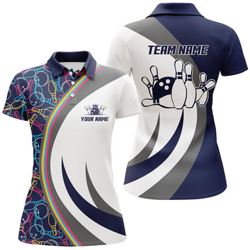 Women's Custom Bowling Polo Shirt B26