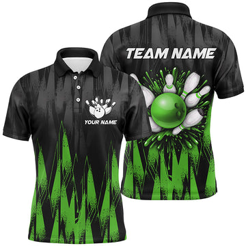 Custom Green Bowling Polo Shirt for Men & Women B458