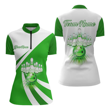 Women's Custom Bowling Quarter-Zip Jersey B137