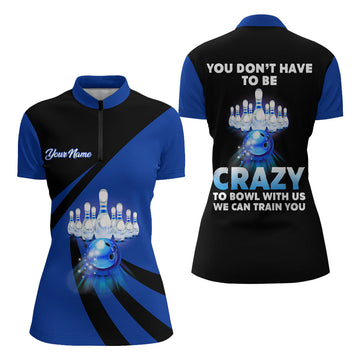 Women's Custom Bowling Quarter-Zip Shirt B167