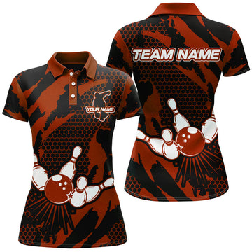 Women's Custom Bowling Polo Shirt B326