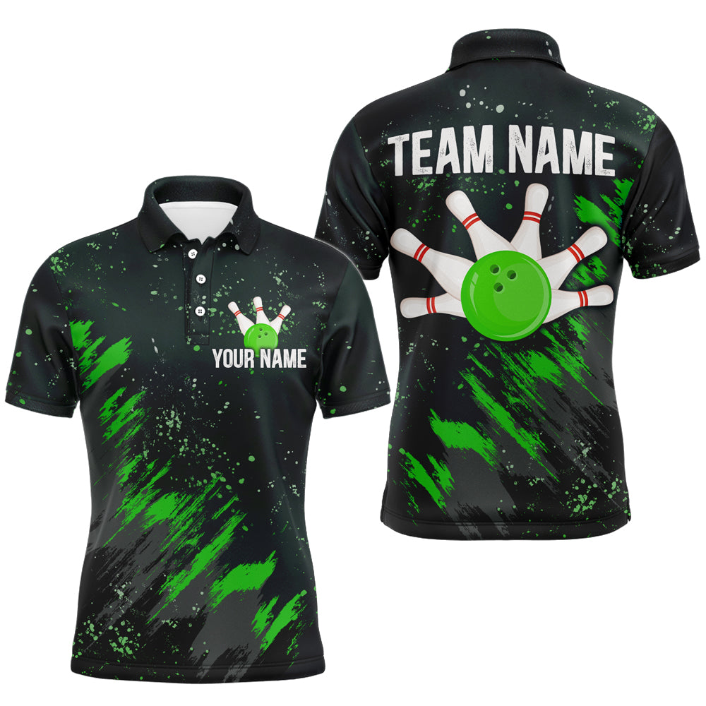 Custom Green Bowling Polo Shirt for Men & Women B486