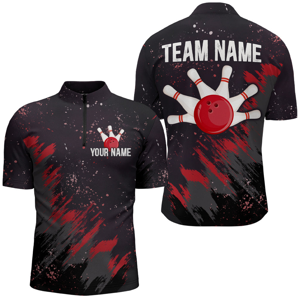 Custom Red Bowling Jersey for Men & Women B486
