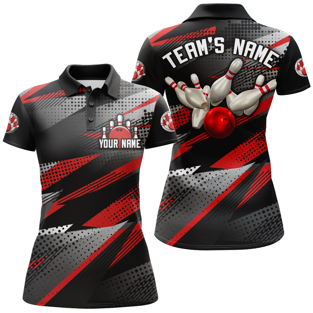 Women's Bowling Team Polo Shirt - Custom Jersey B268