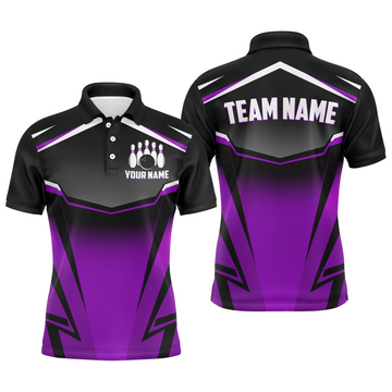 Custom Purple Bowling Polo - Unisex Team Jersey B530