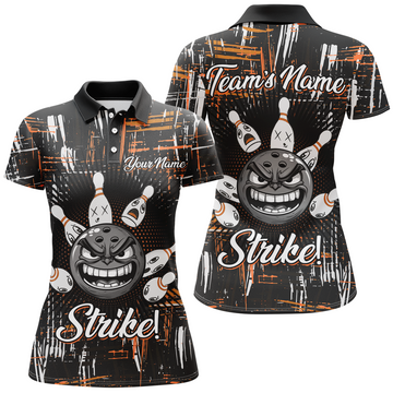 Women's Custom Funny Bowling Polo Shirt B322
