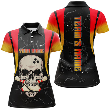 Women's Flame Bowling Polo Shirt B28