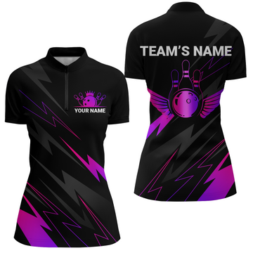 Women's Custom Bowling Quarter-Zip Jersey B344
