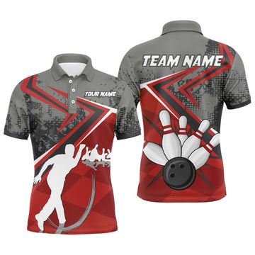 Men's Custom Bowling Polo Shirt - Short Sleeve B270