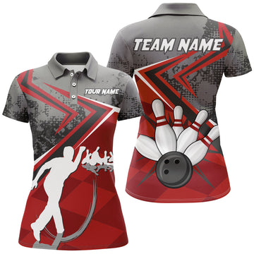 Women's Custom Bowling Polo Shirt - Short Sleeve B270